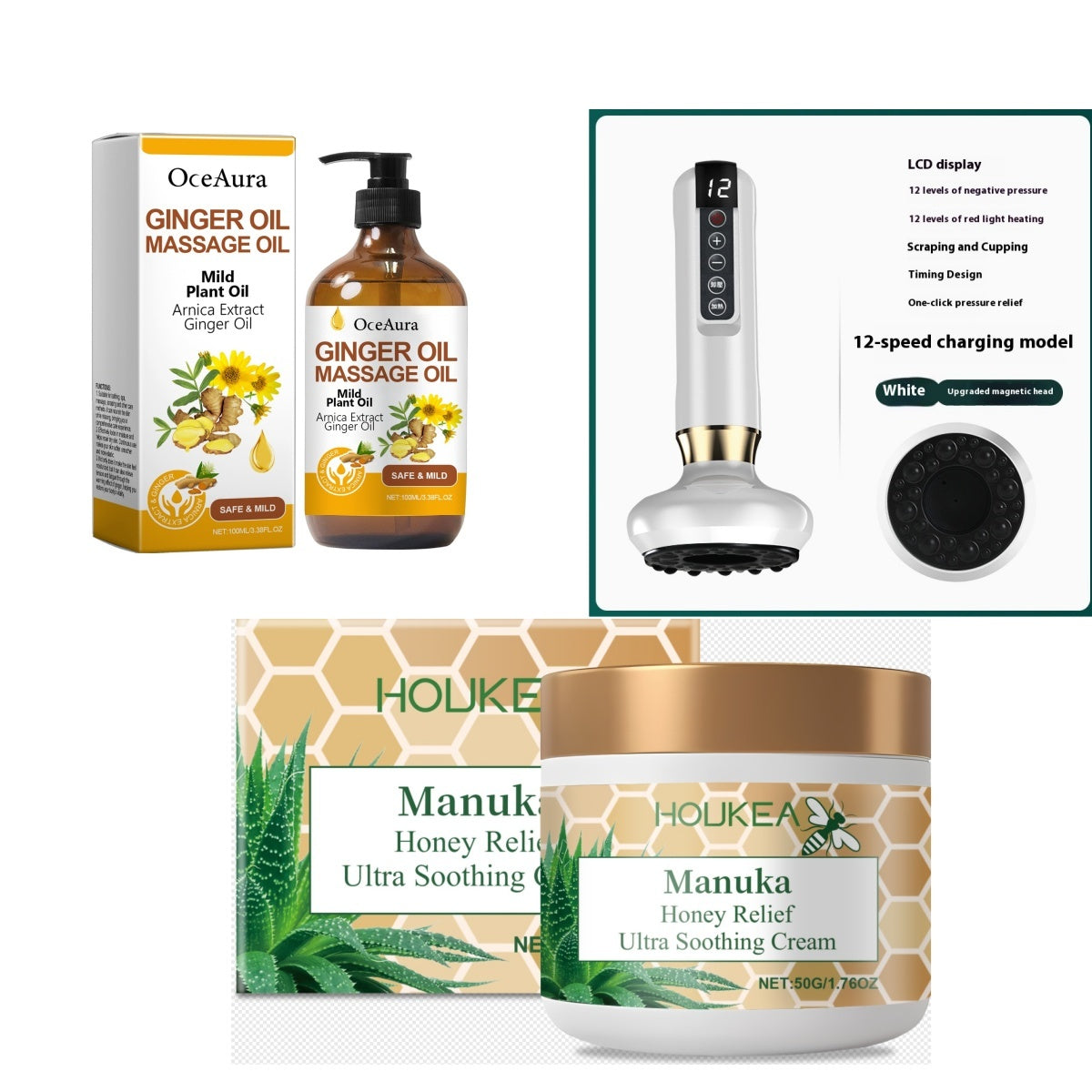 Smart Electric Scraping Massager – Heating & Suction Therapy