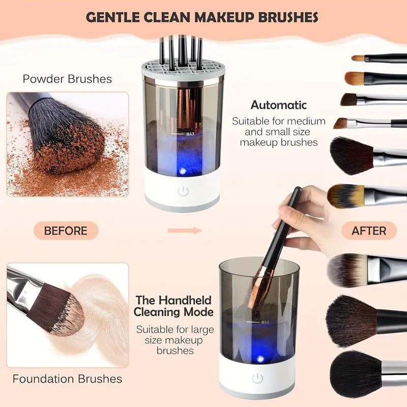 Portable Makeup Brush Washing Machine – Auto Cleaner