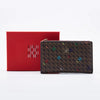 -Women'S Cartoon Printing Long Wallet Retro Classic Wallet PVC Material Fashion Simple Large Capacity Bags