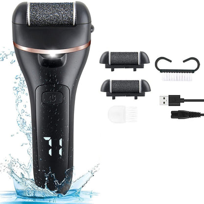 Electric Foot Callus Remover with 3 Roller Heads