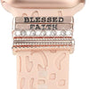 “Apple Watch Band Charms – Blessed & Faith Spacer Beads