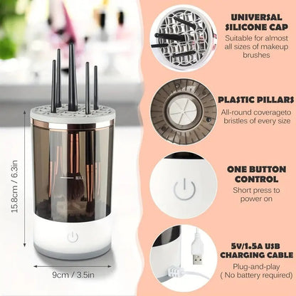 Portable Makeup Brush Washing Machine – Auto Cleaner