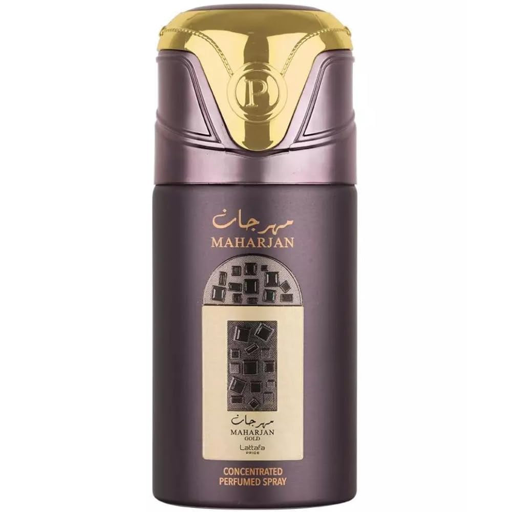Maharjan Gold Concentrated Perfumed Deodorant Spray, 6.6 Ounce (Unisex)