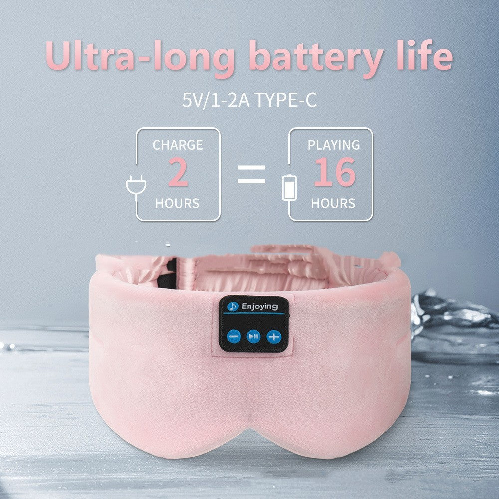 Soft Silk Sleep Mask with Bluetooth Music