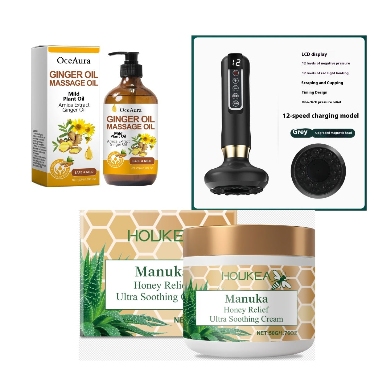 Smart Electric Scraping Massager – Heating & Suction Therapy