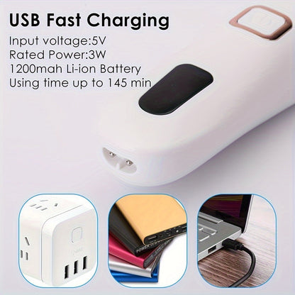 Electric Foot Callus Remover with 3 Roller Heads