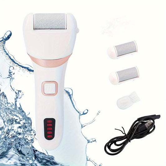 Electric Foot Callus Remover with 3 Roller Heads