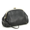 Genuine Leather Women Clutch Wallet Kiss Lock Design Luxury Female Purse Handbag Large Capacity Long Wallet Bag Phone Pocket