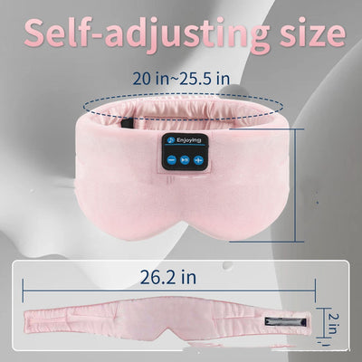 Soft Silk Sleep Mask with Bluetooth Music