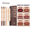 6Pcs Velvet Matte Lip Liner Set - Long-Lasting Versatile Shades Longlasting Lip Makeup Berry, Brown, Pink Lip Pencil
